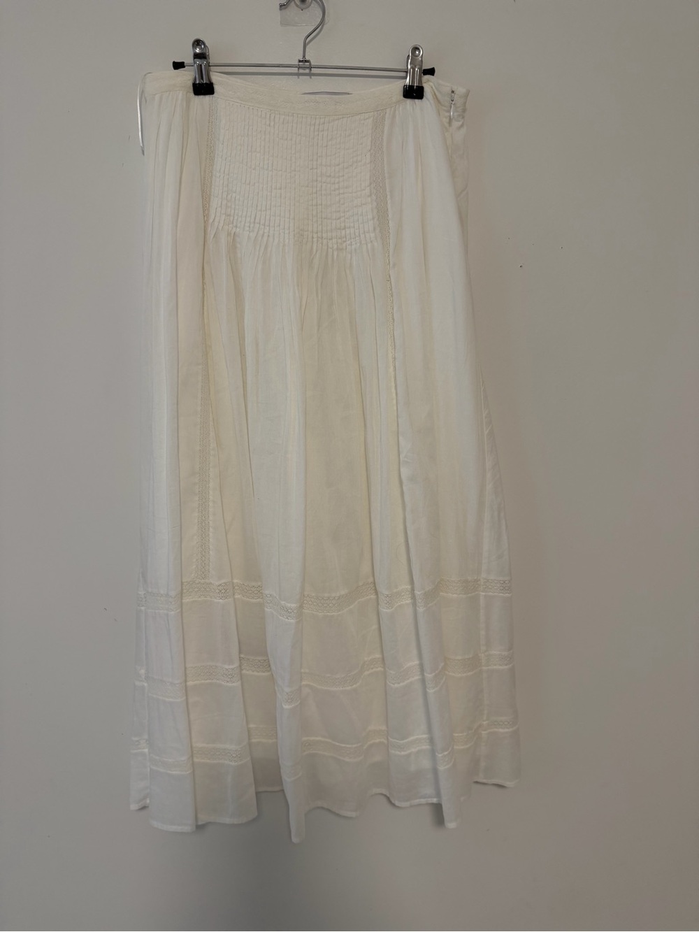 Mango Cream midi Skirt